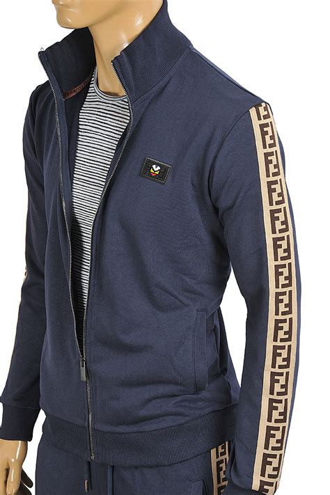 fendi navy blue tracksuit|Fendi tracksuit sale.